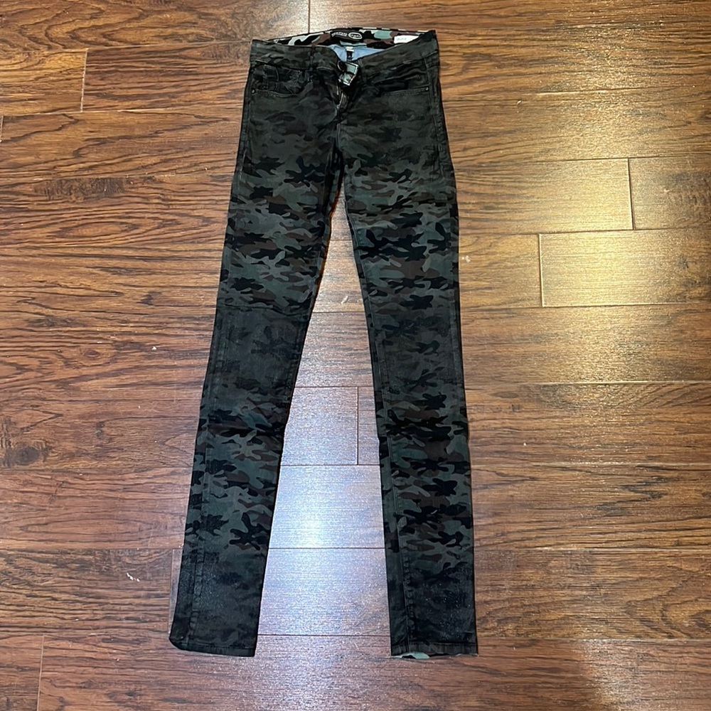 CAMO wax finish skinny jeans